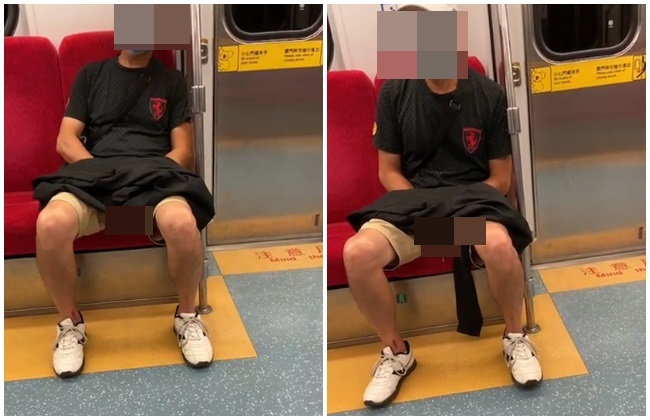 獨家／阿伯台鐵列車蓋外套自慰射精 畫面全都錄