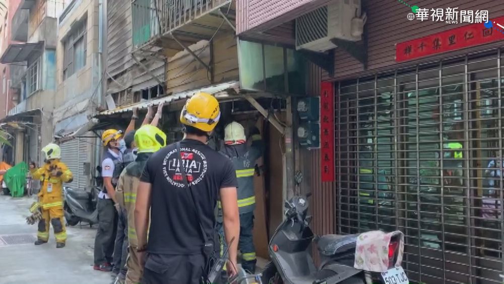 高雄民宅塌陷母子獲救 母命危搶救