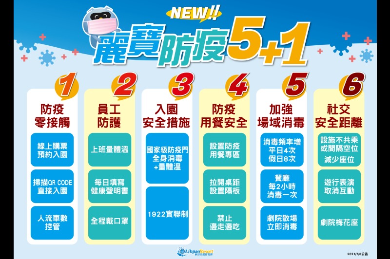 麗寶防疫措施 (取自麗寶官網)