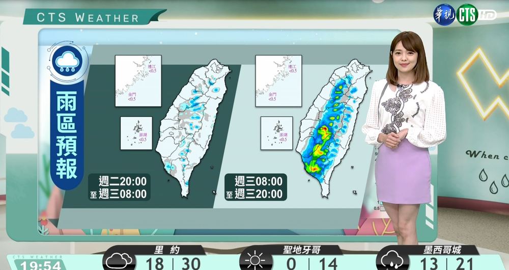 明局部短暫陣雨 外島地區多雲