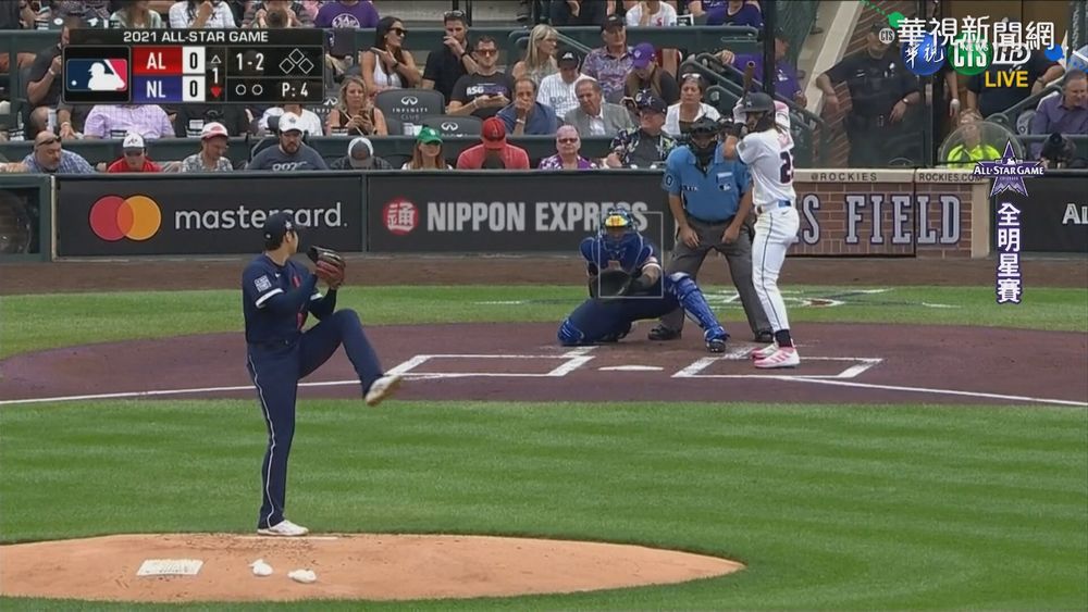 全明星賽首位"二刀流" 大谷飆161公里火球