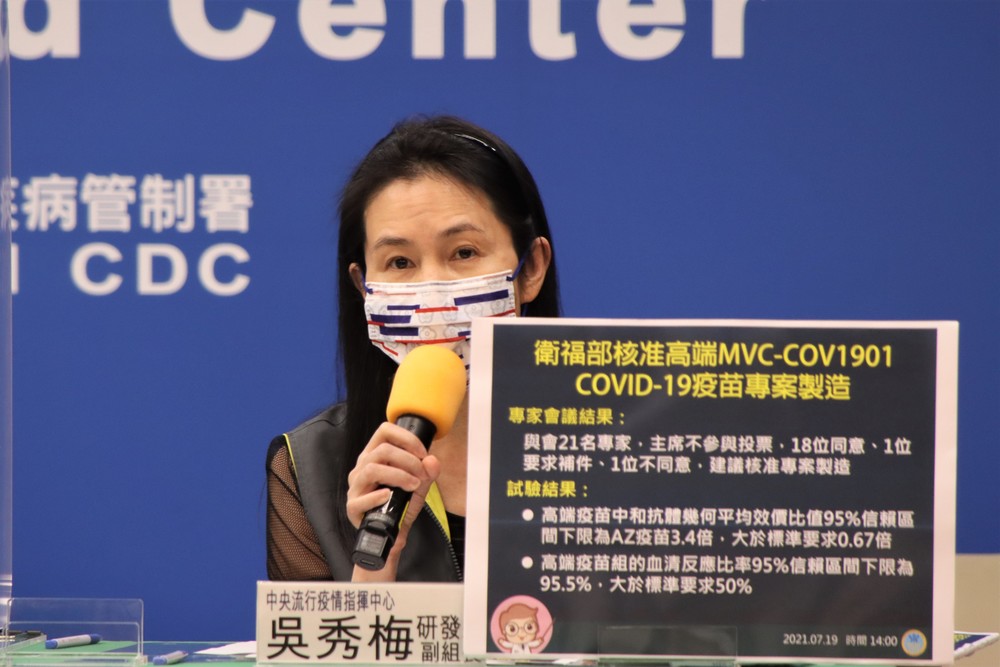 國產疫苗將問世！衛福部核准高端疫苗專案製造