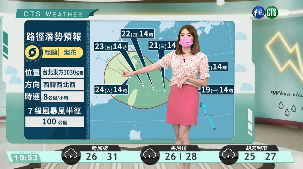 高溫炎熱、午後雷陣雨 留意颱風未來動態