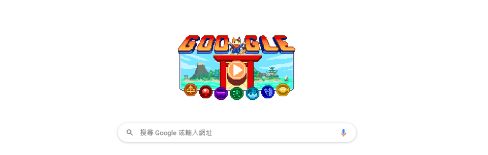 Google Doodle官方打造一款小遊戲來迎接東京奧運。（翻攝自google）