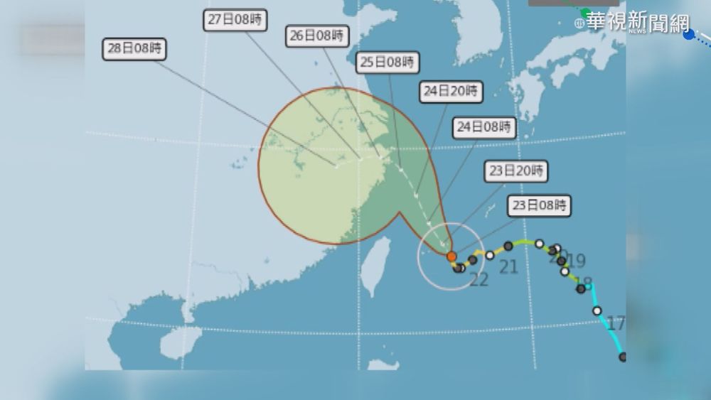 "烟花"今明雨勢凶猛 暴風圈掃東北部