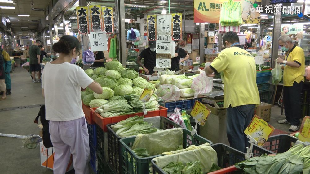 颱風影響菜價小 葉菜類平均下跌一兩成