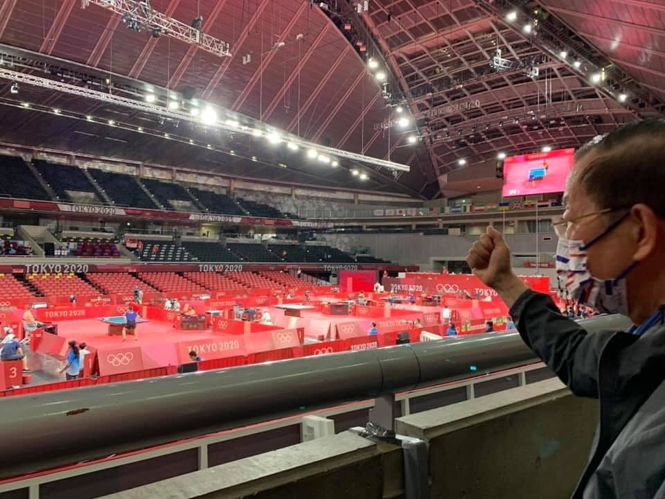 莊智淵飲恨16強！謝長廷到場加油 粉絲：已是心中金牌