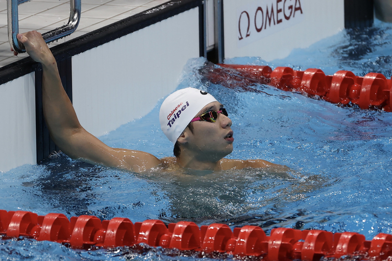 王冠閎賽後觀看成績。（中央社）