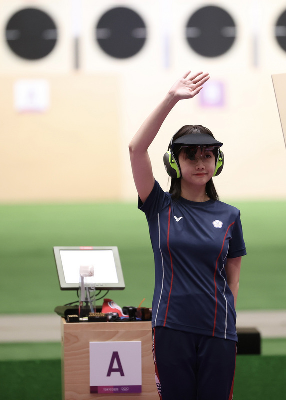 東京奧運25公尺手槍吳佳穎第5名。(中央社)