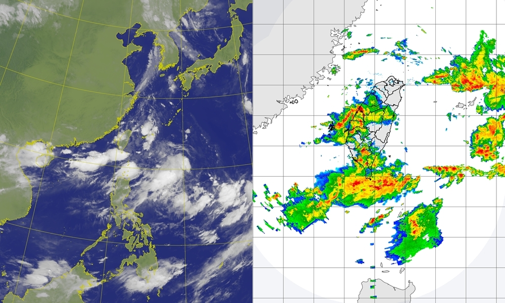 10縣市大雨特報！西南風偏強 中南部雨再下7天
