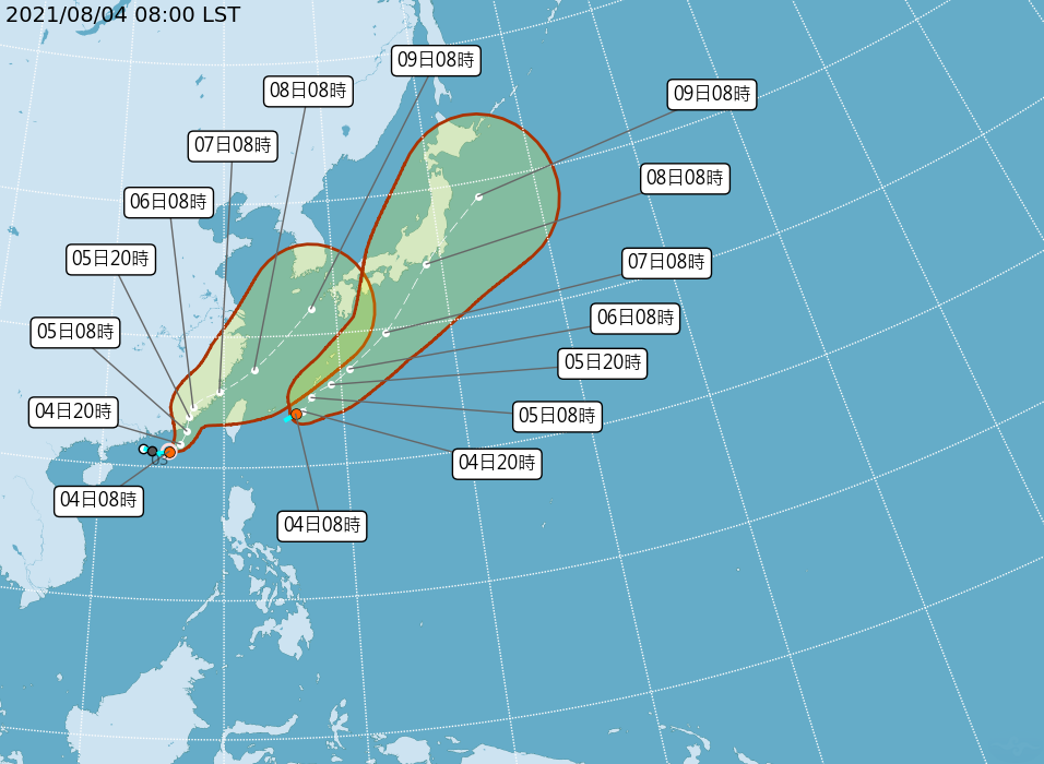 氣象局發布颱風「盧碧」海警！6日離台最近