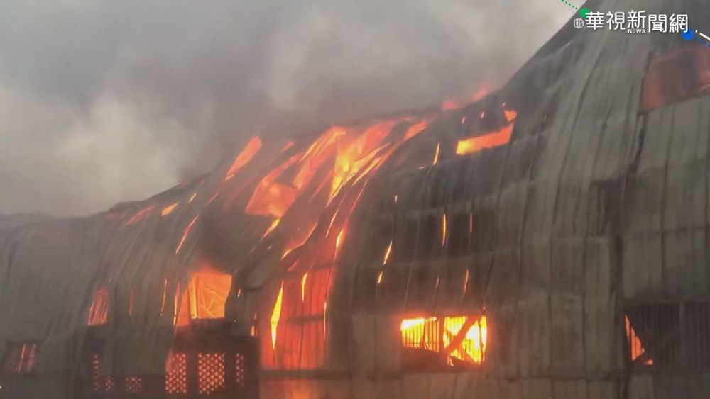 疑雷擊引火災! 木器噴漆廠付之一炬