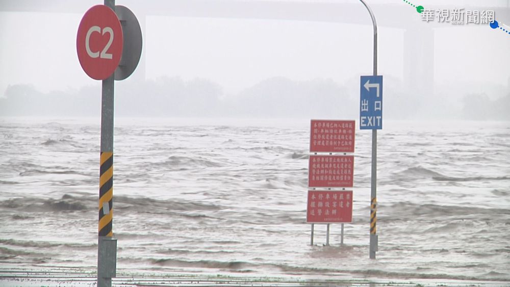 豪雨狂炸高雄!路樹倒地 高屏溪暴漲