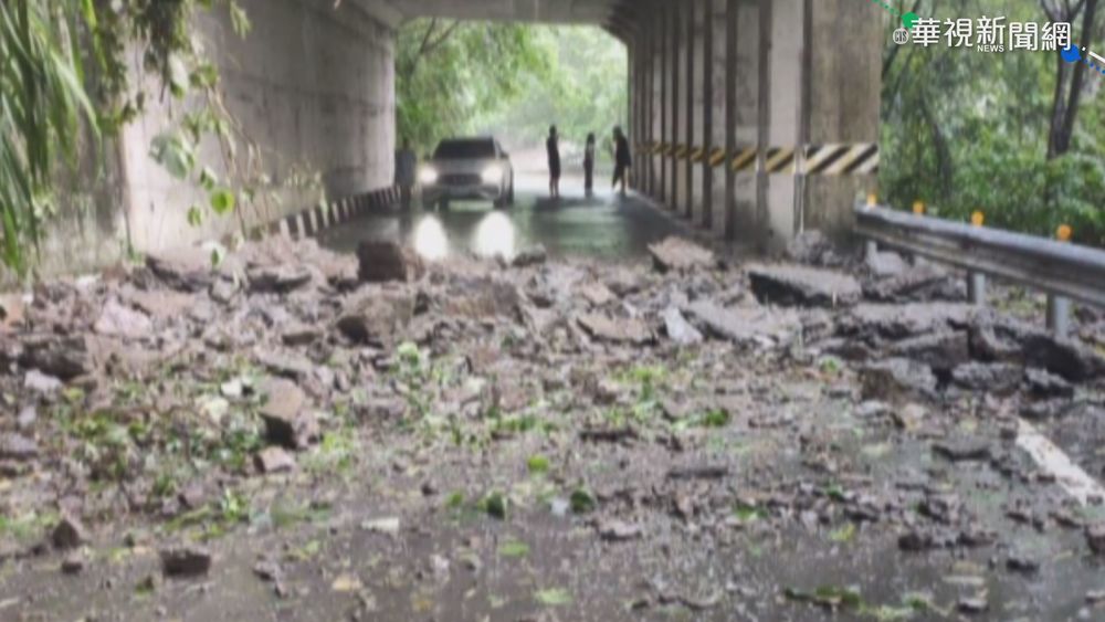 苗62線落石阻道! 泰安鄉8日停班停課