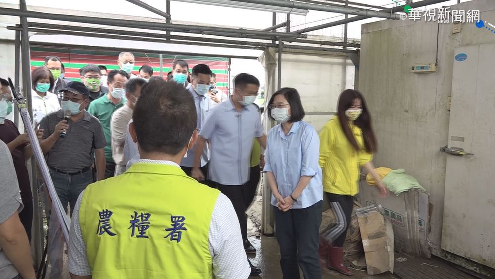 豪雨農損破3億 總統.蘇揆分頭勘災