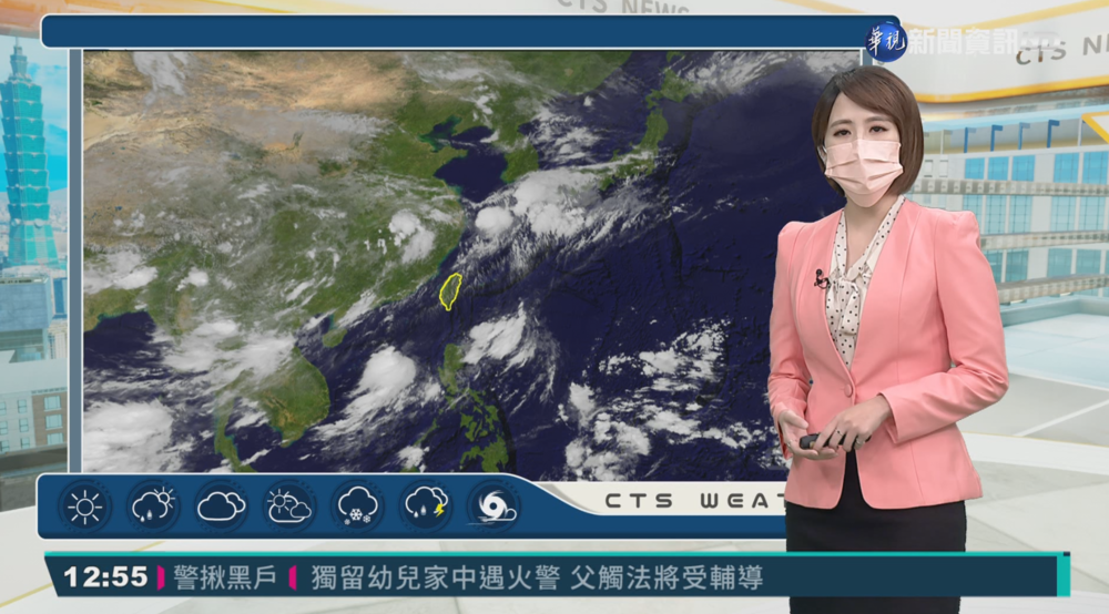 多雲時晴的天氣 留意午後雷陣雨