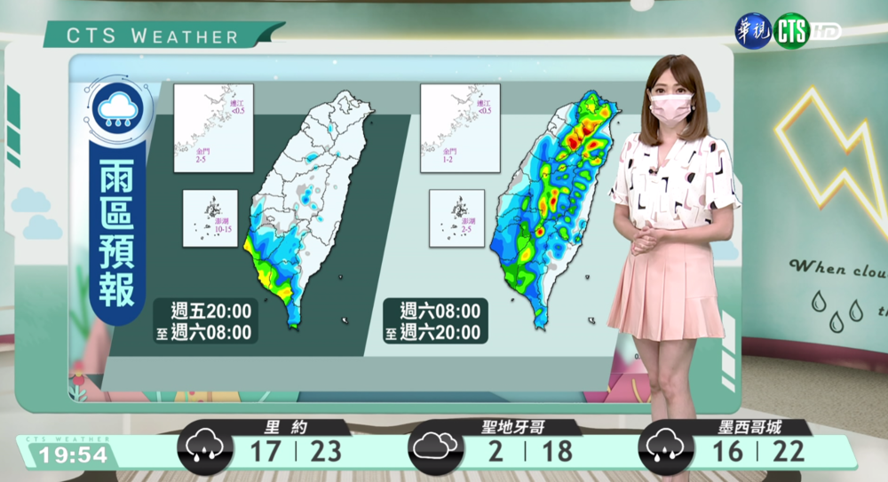 受西南風影響 明南部出現短暫陣雨