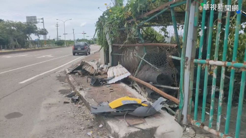 車禍現場滿地殘骸。（資料照片）