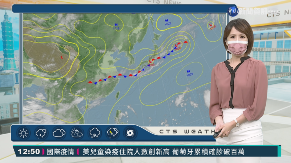 西南風中南部局部大雨 午後山區大台北大雷雨