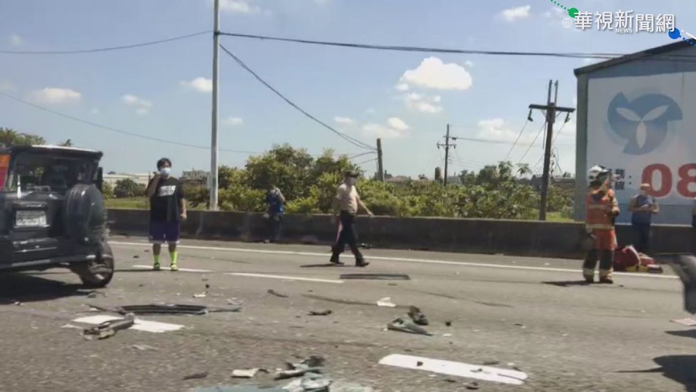 國2西向1.8公里 8車連環撞回堵4公里