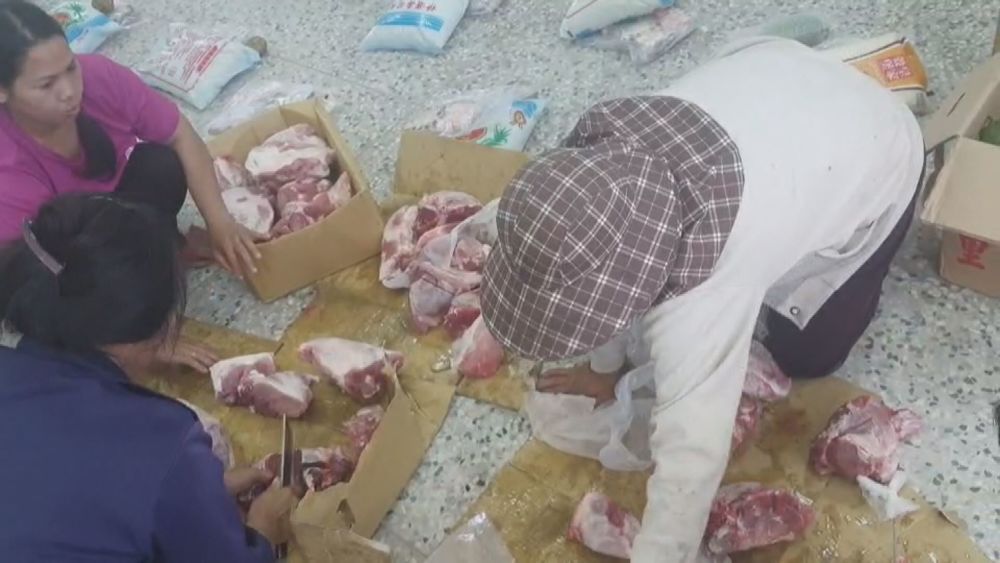 桃源明霸克露橋斷 空投冷凍肉品馳援