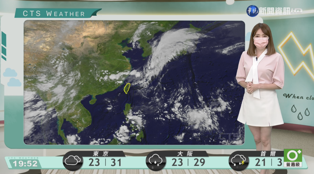 明局部短暫陣雨 外島地區能見度低