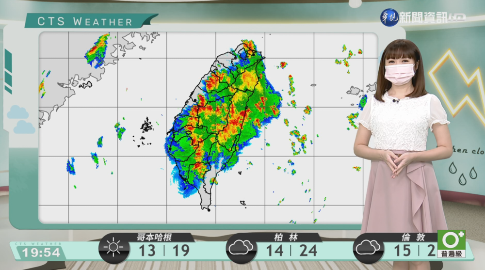 明降雨機率較低 各地天氣較穩定
