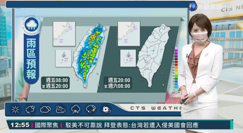 台東高溫橙色燈號 西半部防午後雷陣雨