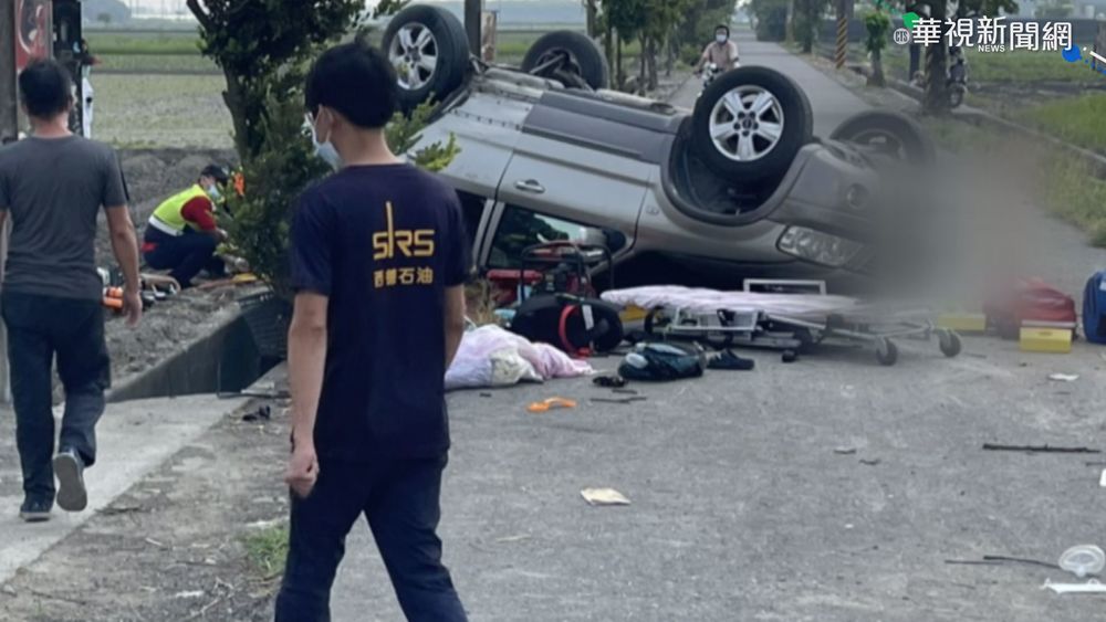 幼園教師載3子翻車 2兒拋車外慘死