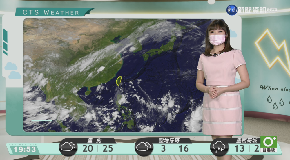 明各地天氣多雲到晴 中南部午後雷陣雨