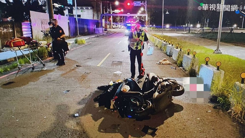 桃園情侶夜遊變調 自撞電桿1死1重傷