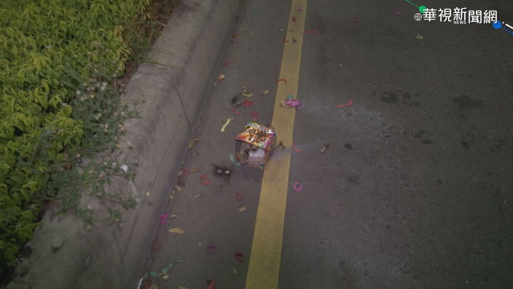 馬路放煙火擾安寧 警速逮2嫌送辦