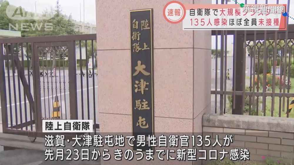 日自衛隊爆群聚135人確診 幕僚長致歉