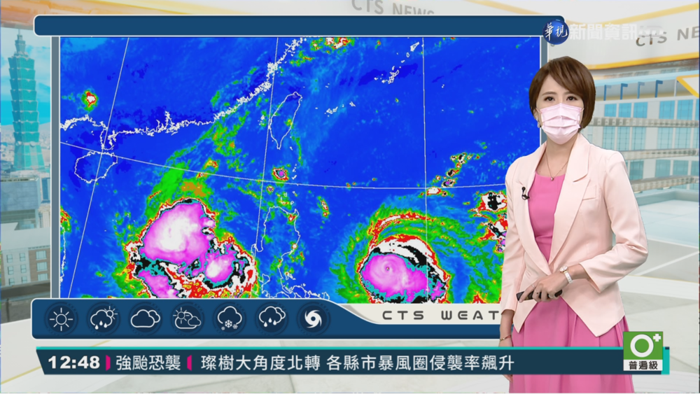 璨樹持續變大 已經來到強颱等級