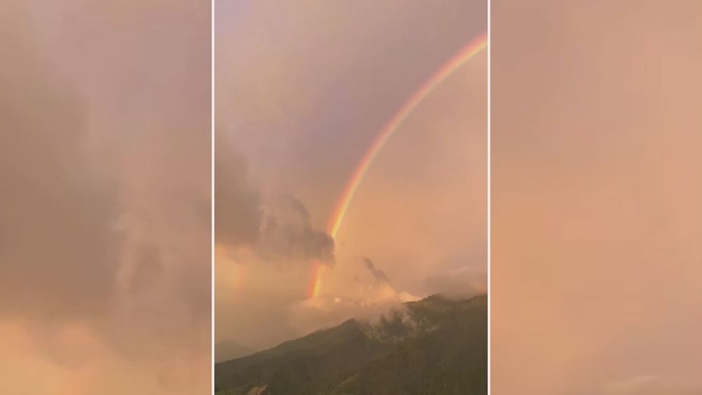 颱風來襲前美景! 農場夕陽.彩虹絕美