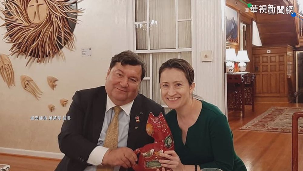 蕭美琴接待"立陶宛好朋友" 台美食上桌