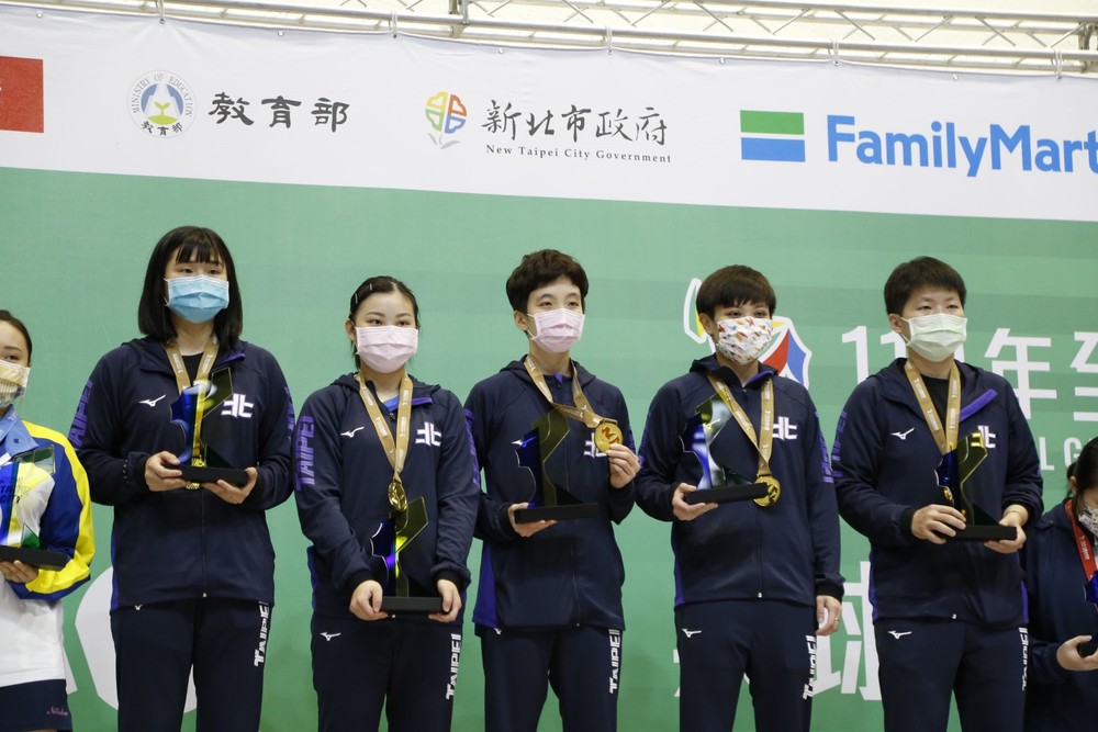 110全國運動會 桌球女團金牌出爐 臺北市成功鍍金