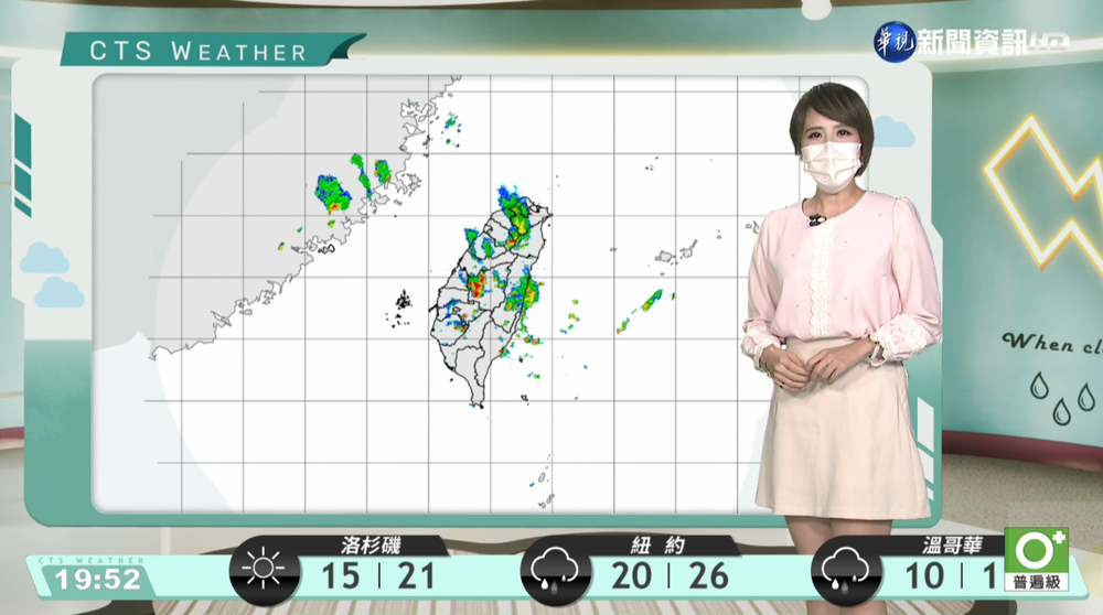 天氣晴朗炎熱.午後局部大雷雨