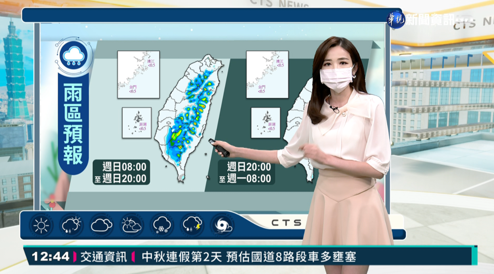 晴到多雲天氣熱 午後局部雷陣雨