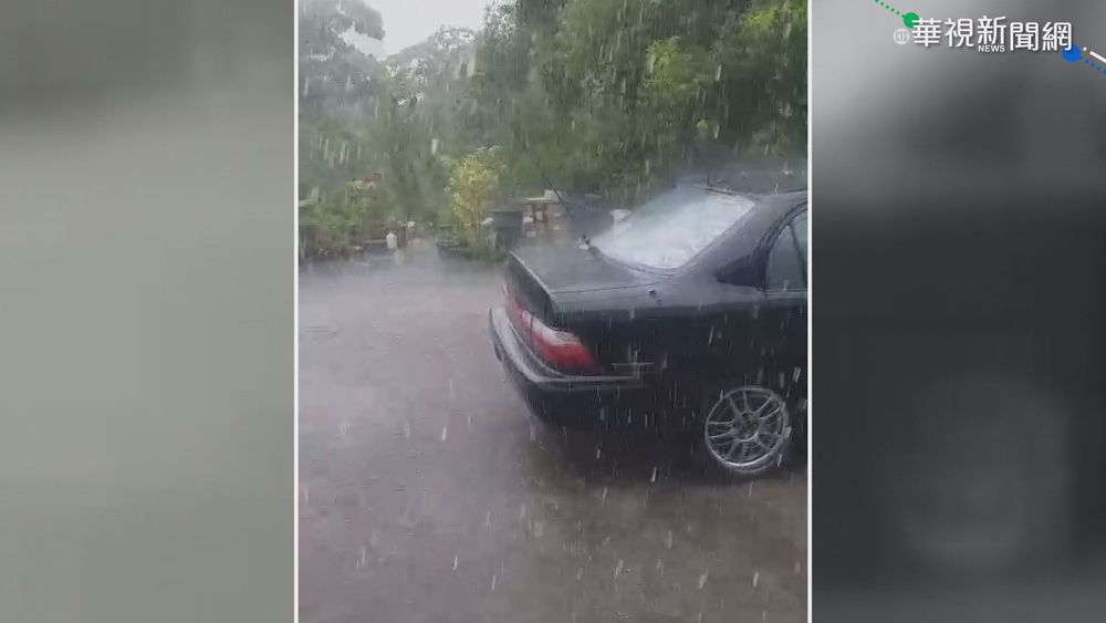 苗栗.台南下起冰雹! 民眾新奇搶錄影