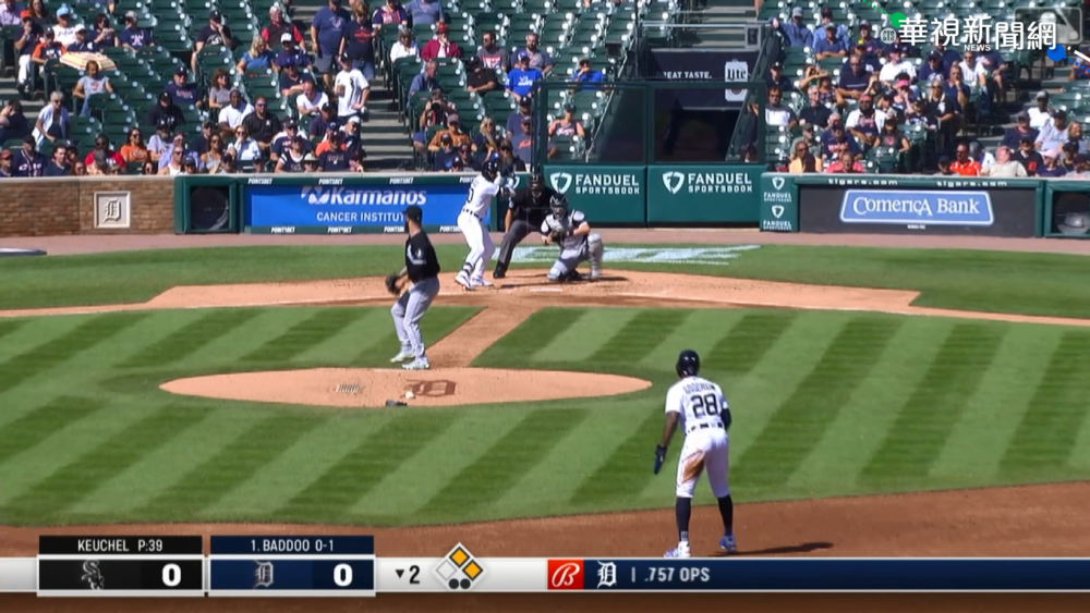 老虎投觸身咬白襪Abreu 上演"板凳清空"