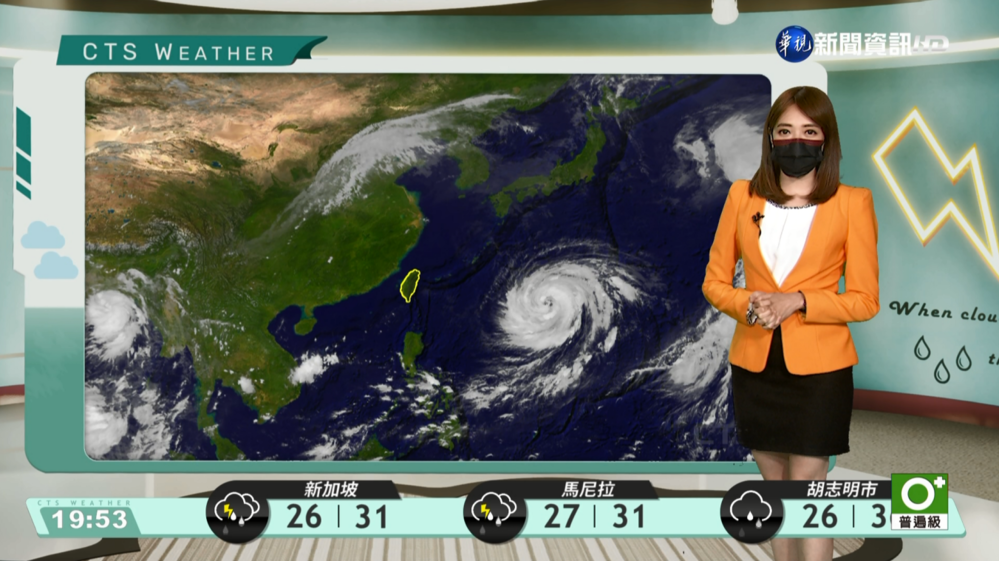 明各地晴到多雲 午後南部短暫雷陣雨