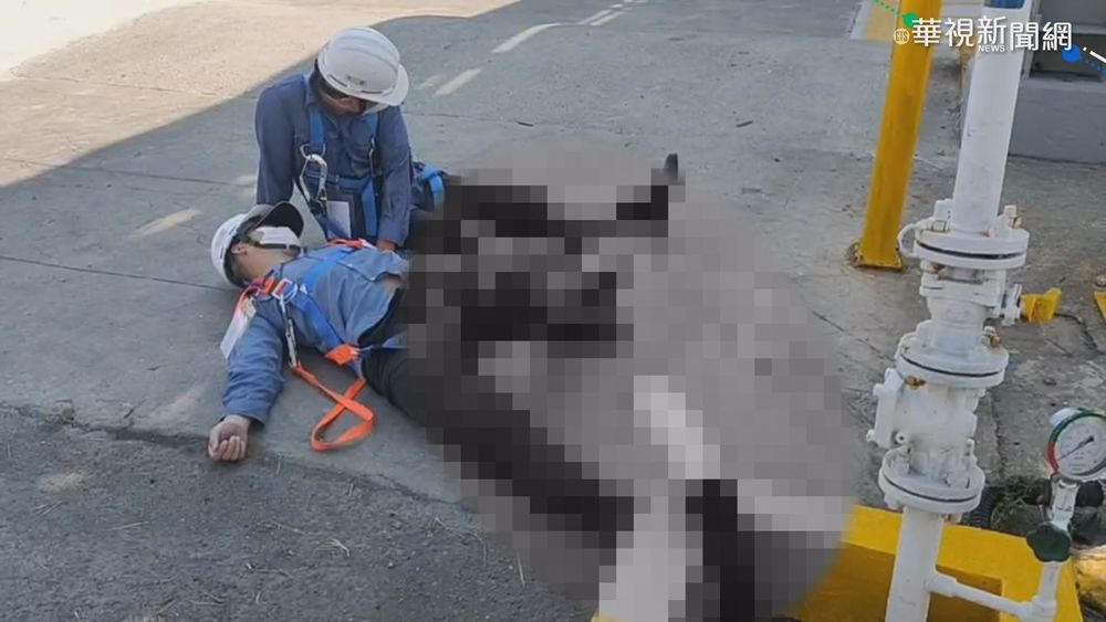 六輕毒災演練 化妝模擬傷患超逼真