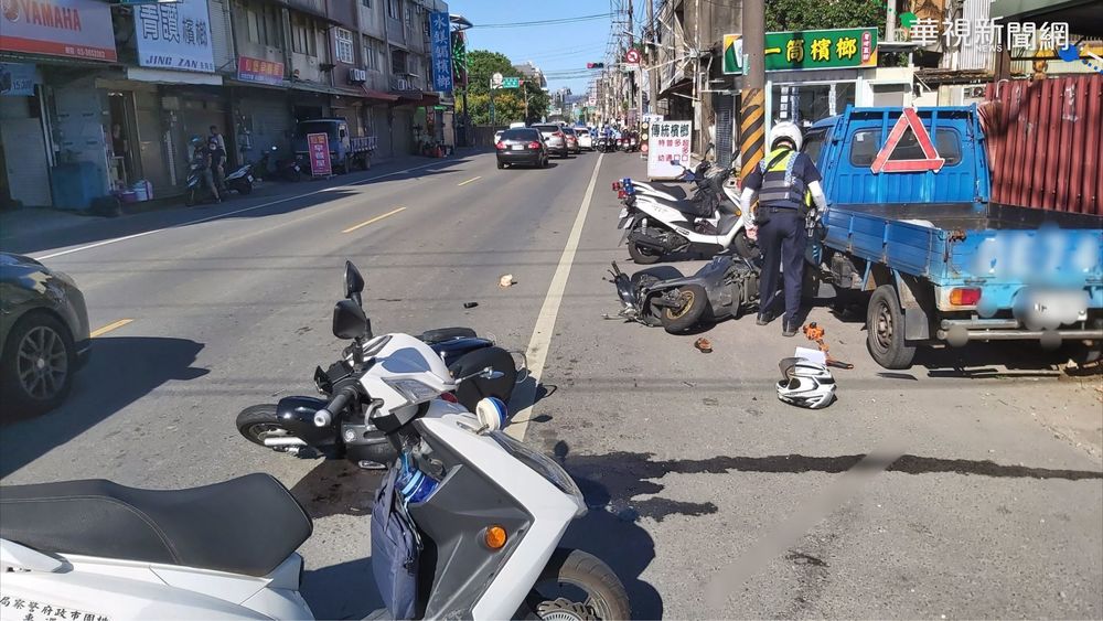 駕駛左轉未注意 撞上對向直行機車