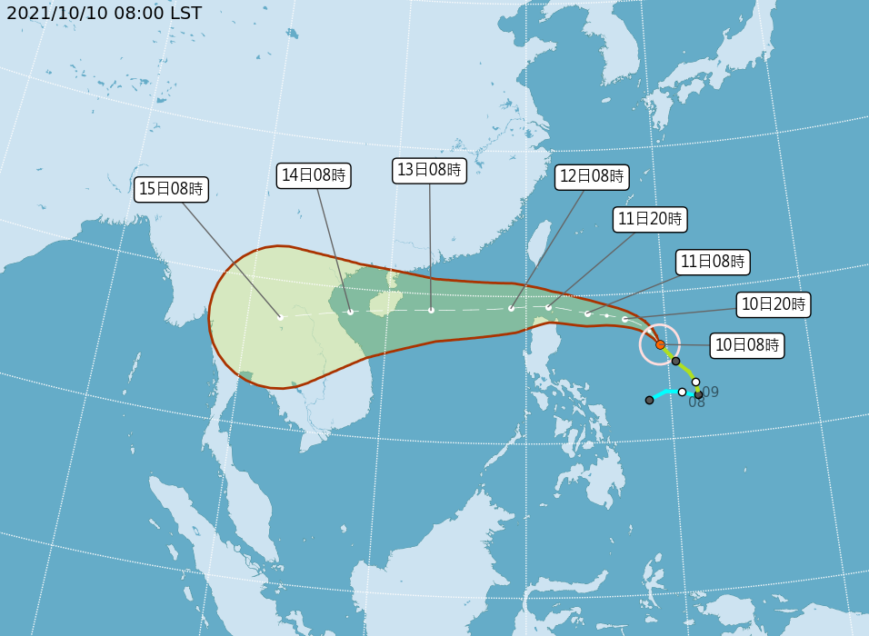 颱風「圓規」來襲 最快今晚發布海警！
