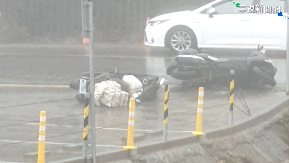 "圓規"外圍環流影響 合歡山風強雨驟