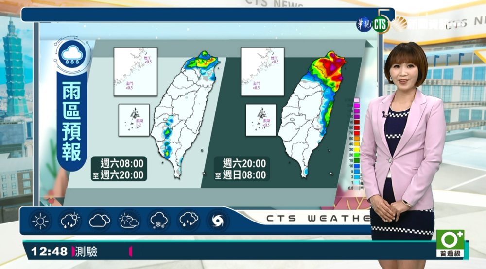 上午多雲時晴 下午東北風增強