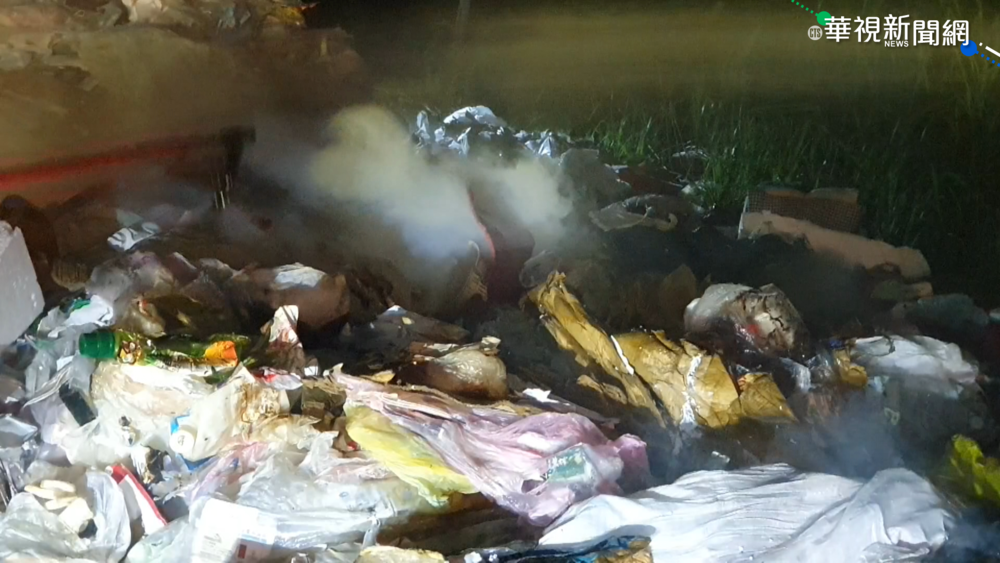 執勤垃圾車突起火 疑廢棄電池釀禍