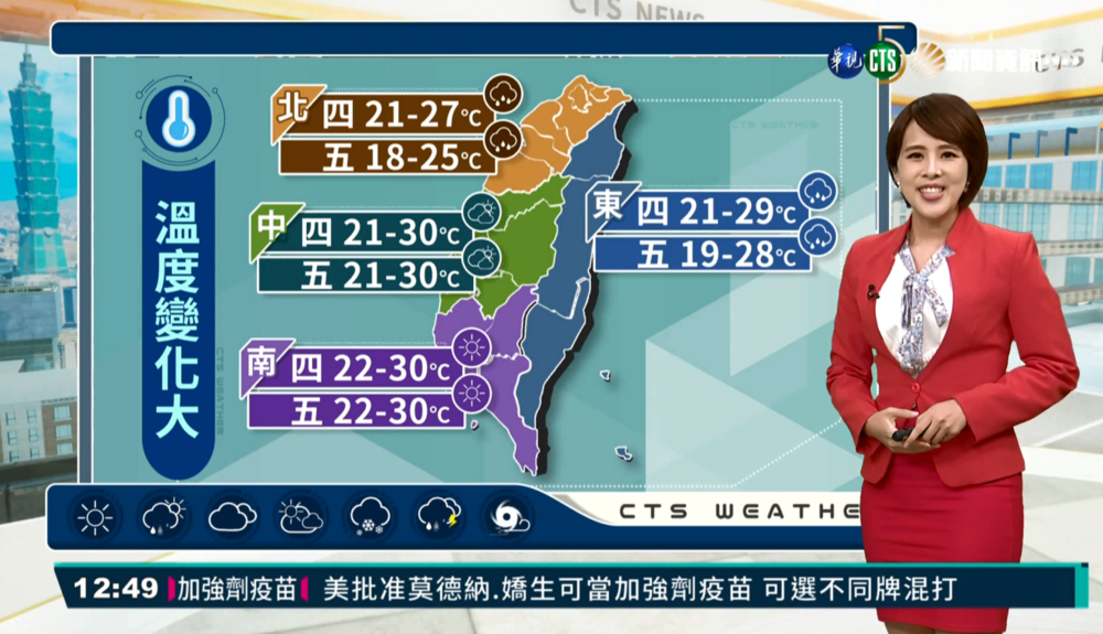 北東濕涼中南早晚涼 沿海離島風強浪大
