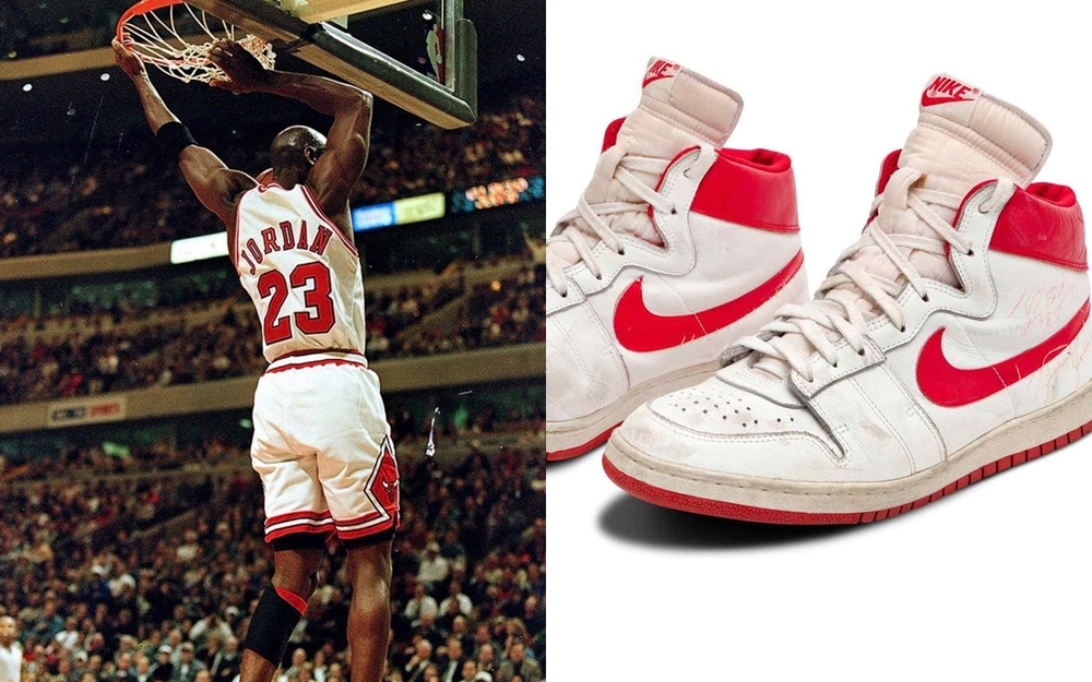 喬丹昔日「紅白戰鞋」4200萬落槌！打破球鞋拍賣紀錄